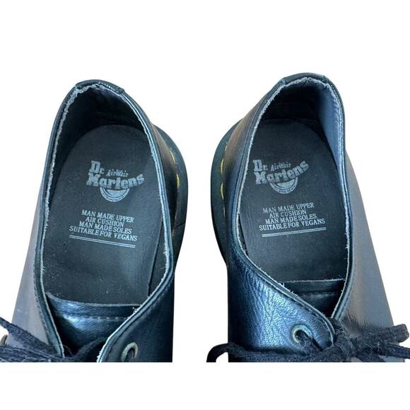DR. MARTENS AirWair Unisex Vegan Black Oxford Shoes Air Cushion Men 7 Women 8 - Picture 6 of 13